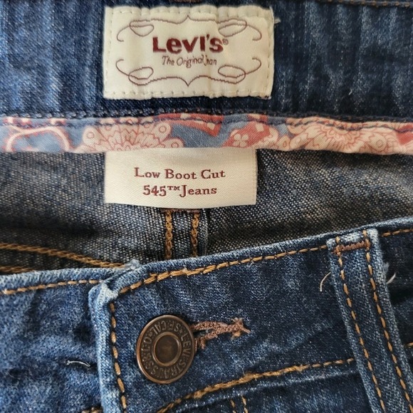 Levi's Womens 545 Low Boot Cut Jeans Size 10 Medium - 0908 - Picture 4 of 8